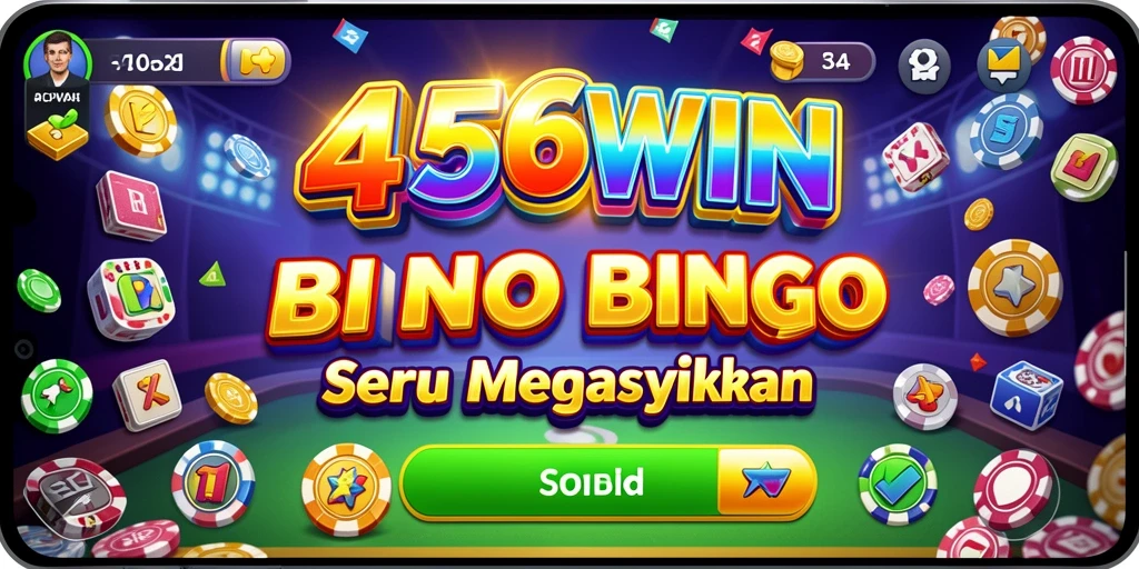 Tampilan gameplay seru dalam aplikasi 456WIN Bingo.