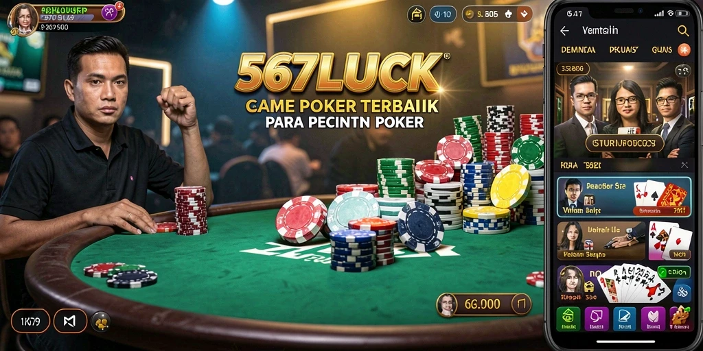 Tampilan gameplay menarik dari 567LUCK saat bermain Poker.