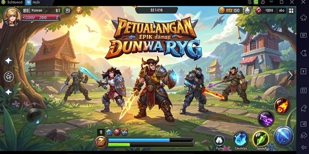 Tampilan gameplay yang menarik dalam dunia RPG 8II.