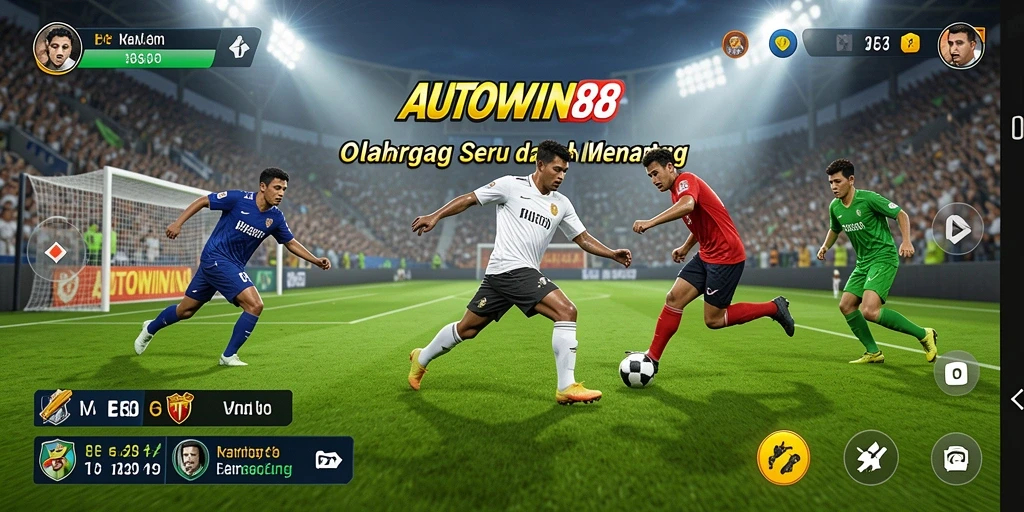Screenshot gameplay seru dari game olahraga AUTOWIN88.