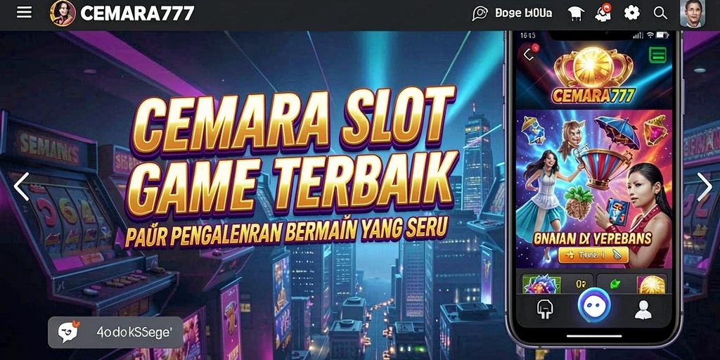 Tampilan gameplay seru dengan mesin slot yang beragam.