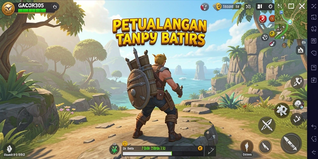 Gameplay GACOR305 yang menampilkan dunia terbuka yang luas dan interaktif.