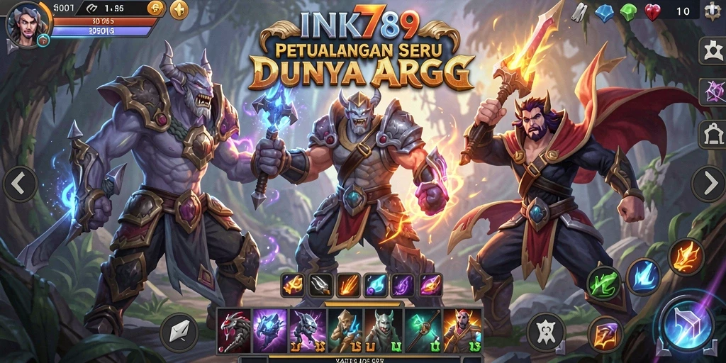 Tampilan gameplay menarik dari INK789 yang penuh aksi ARPG.