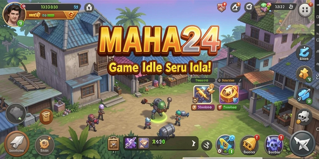 Tampilan gameplay MAHA24 yang menarik dengan elemen Idle.