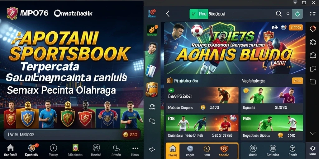 Tampilan menarik dari gameplay aplikasi Sportsbook MPO76.