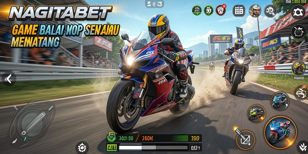 Tampilan gameplay NAGITABET yang penuh adrenalin dan seru.