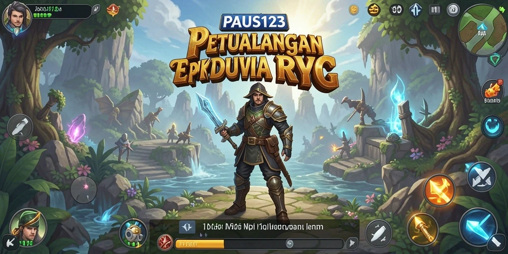 Tampilan gameplay RPG PAUS123 yang menakjubkan dan interaktif.