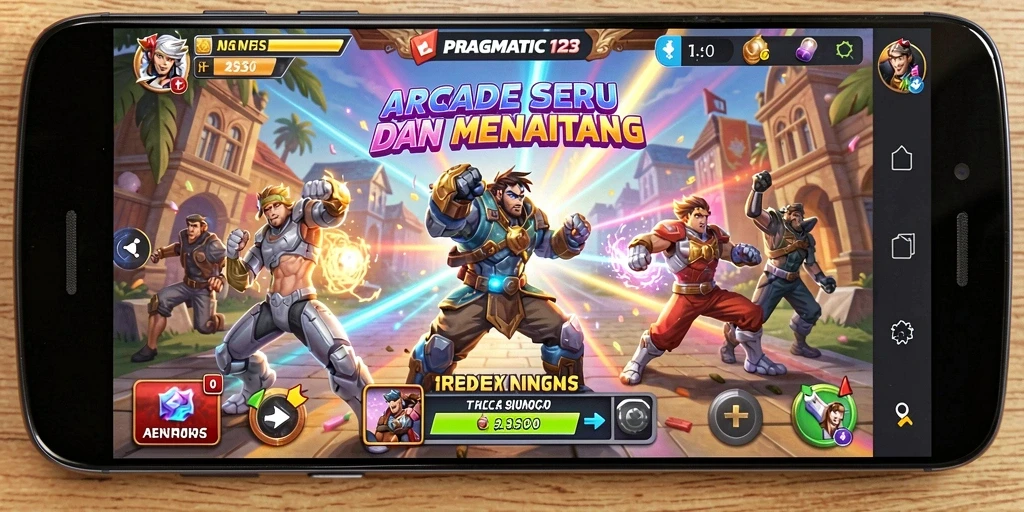 Screenshot PRAGMATIC123 menampilkan momen mendebarkan dalam permainan Arcade.
