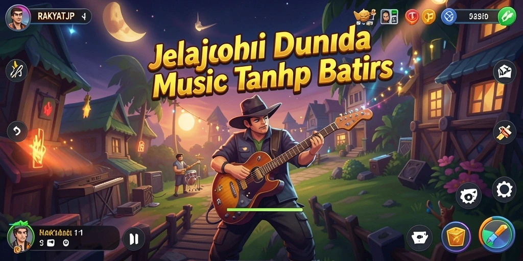 Screenshot gameplay RAKYATJP dengan beragam pilihan lagu.