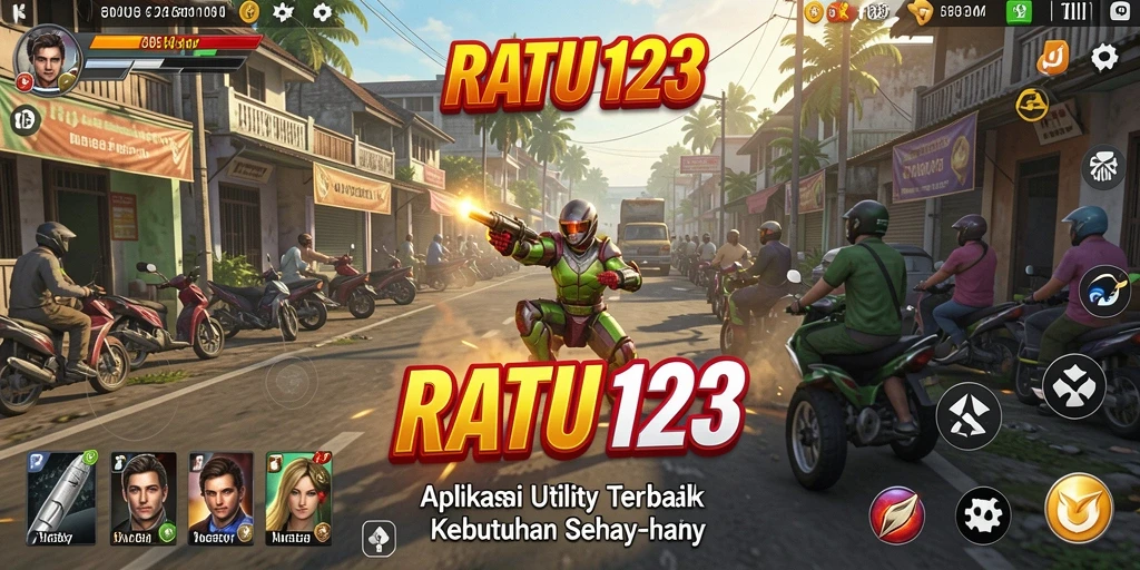Tampilan layar utama RATU123 dengan berbagai fitur Utility.