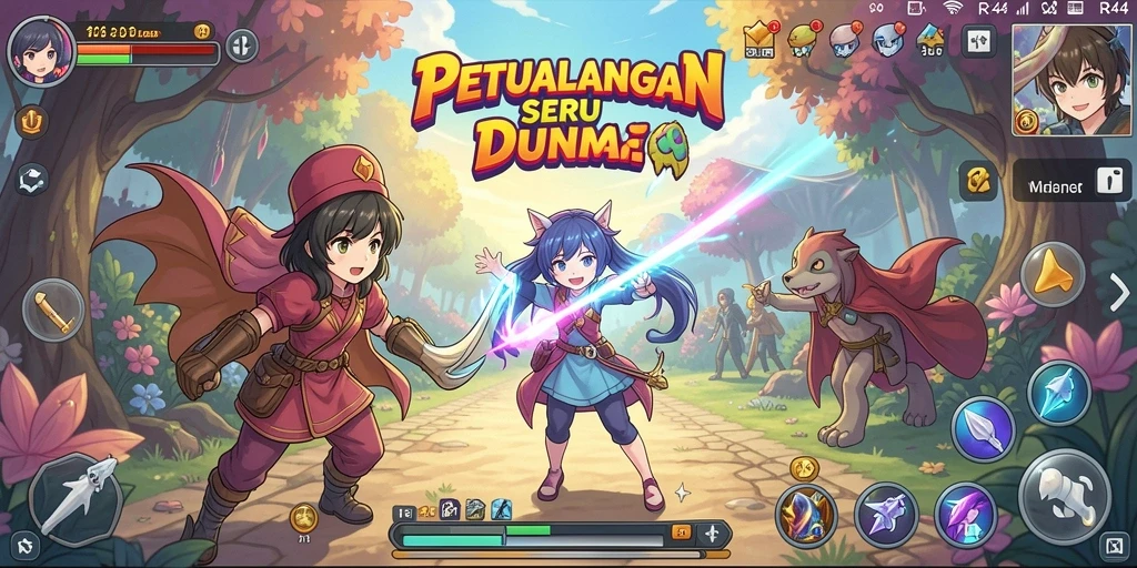 Screenshot gameplay menampilkan pertarungan seru di <strong>RR44</strong>.