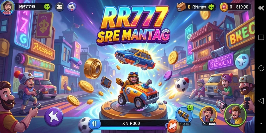 Tangkapan layar gameplay RR777 yang penuh aksi dan seru.