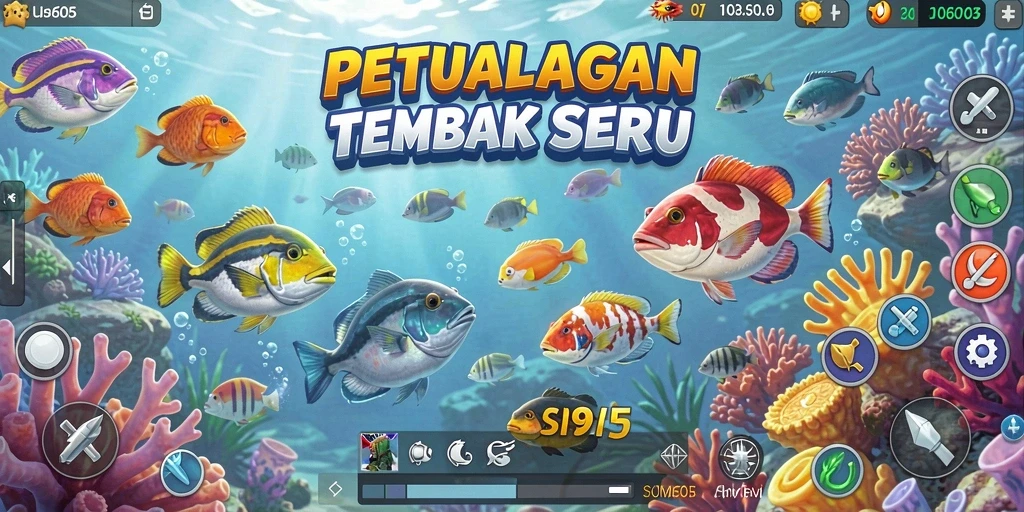 Tampilan menarik saat menangkap ikan di lautan dalam SM605.