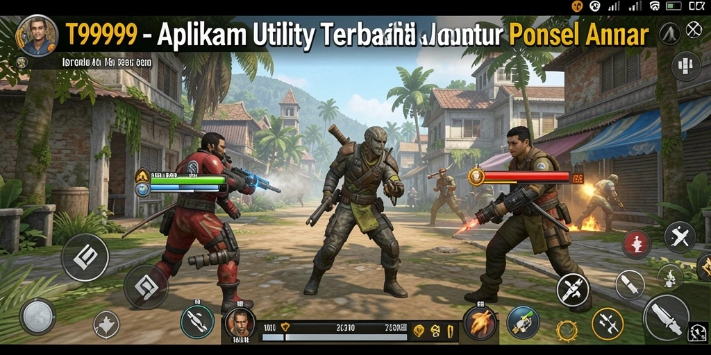Tampilan antarmuka T9999 yang sederhana dan menarik.