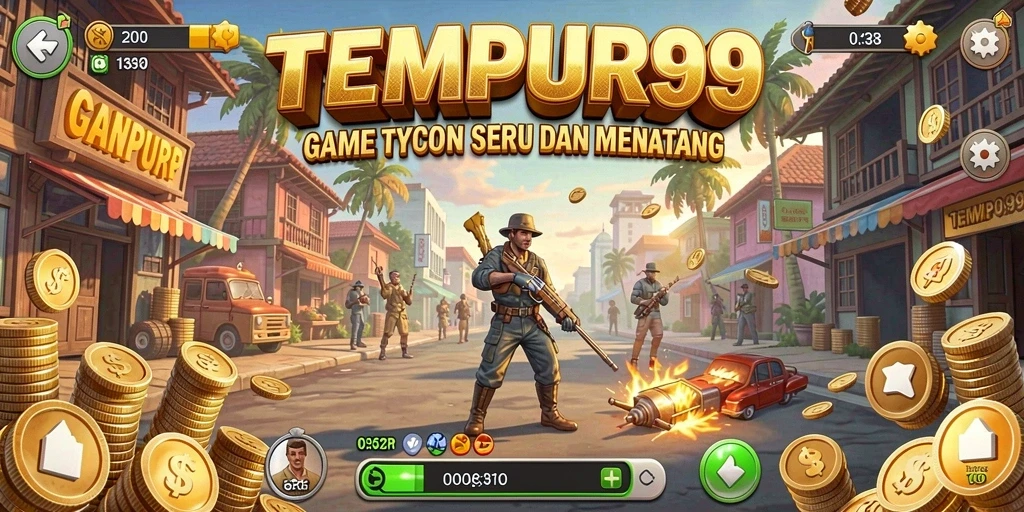Tampilan gameplay Tycoon yang menegangkan dan strategis.