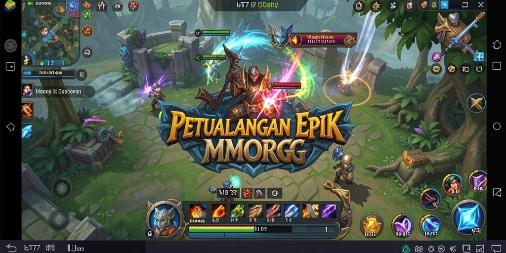 Tampilan gameplay UT77 yang mendebarkan dalam dunia MMORPG.