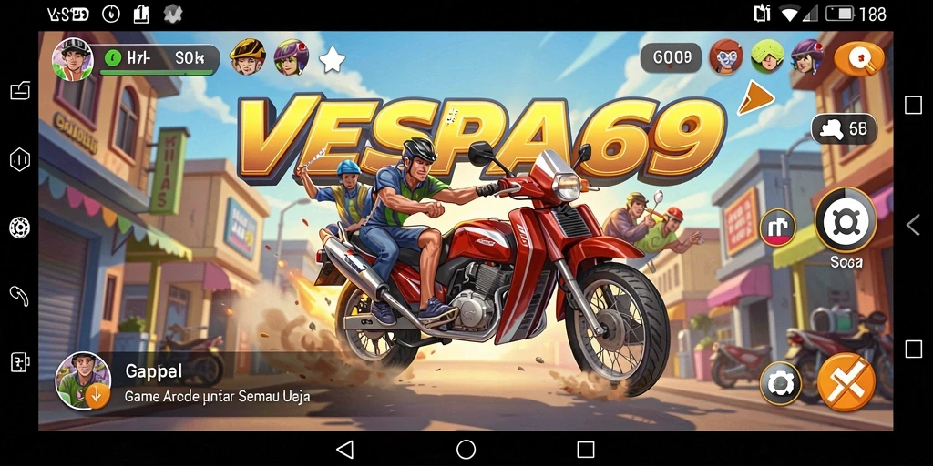Gameplay seru dan penuh warna dari VESPA69.